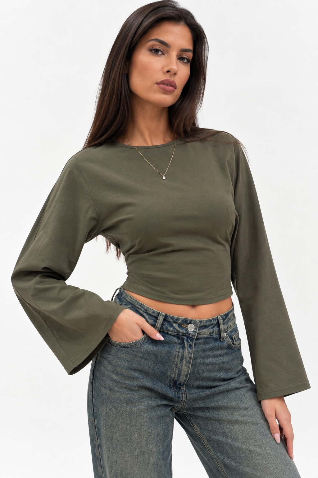 Longsleeve Lieve | Olive