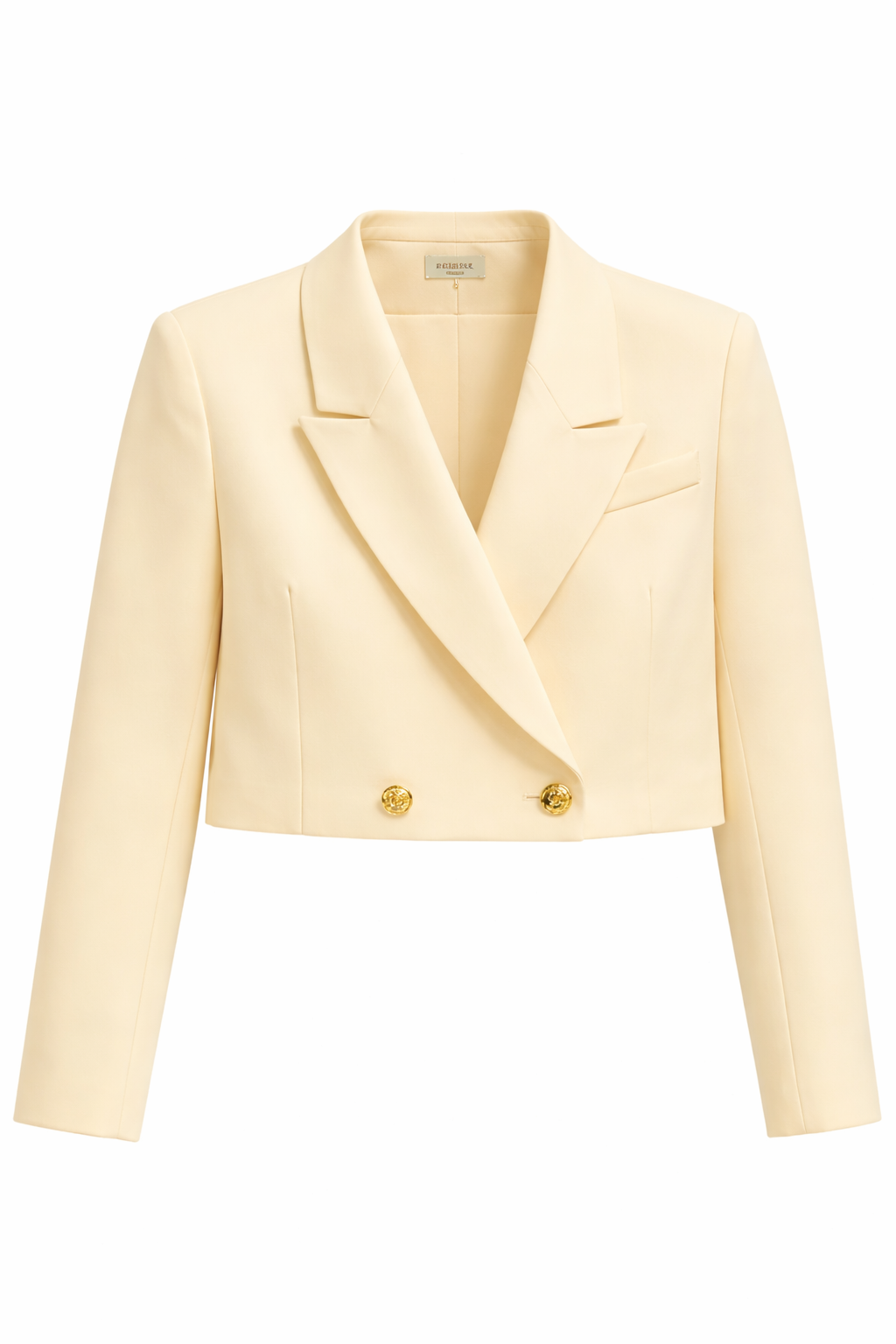 Cropped Blazer | Yellow