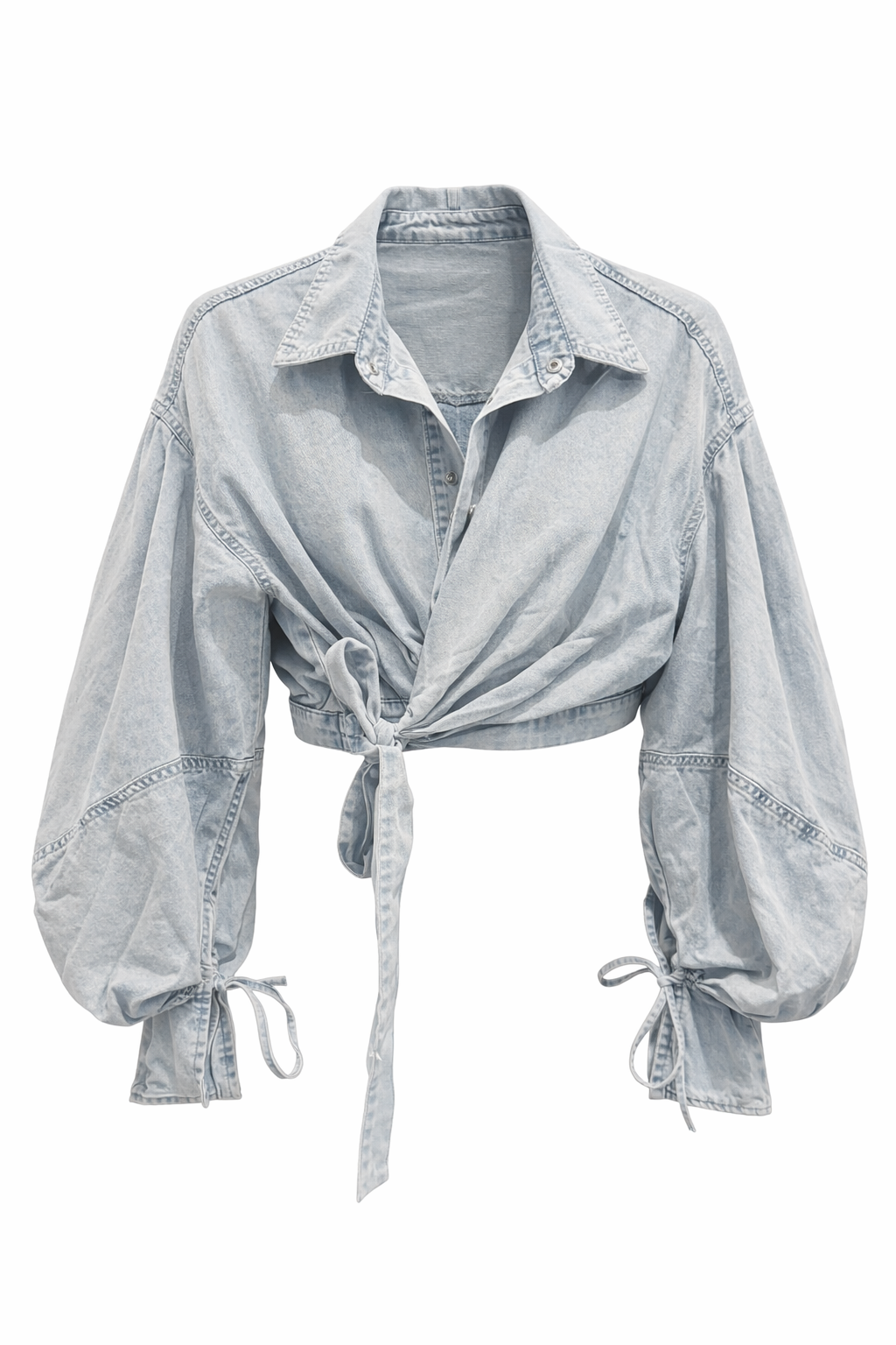 Cropped Blouse | Denim