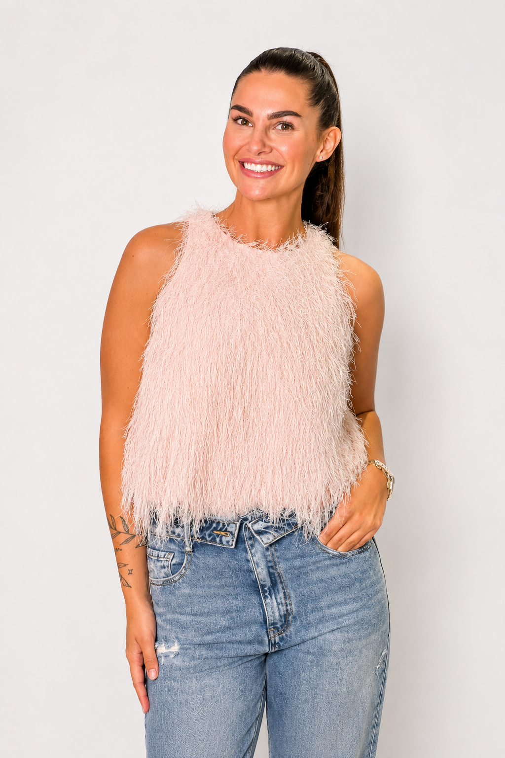 Top | Fluffy Pink