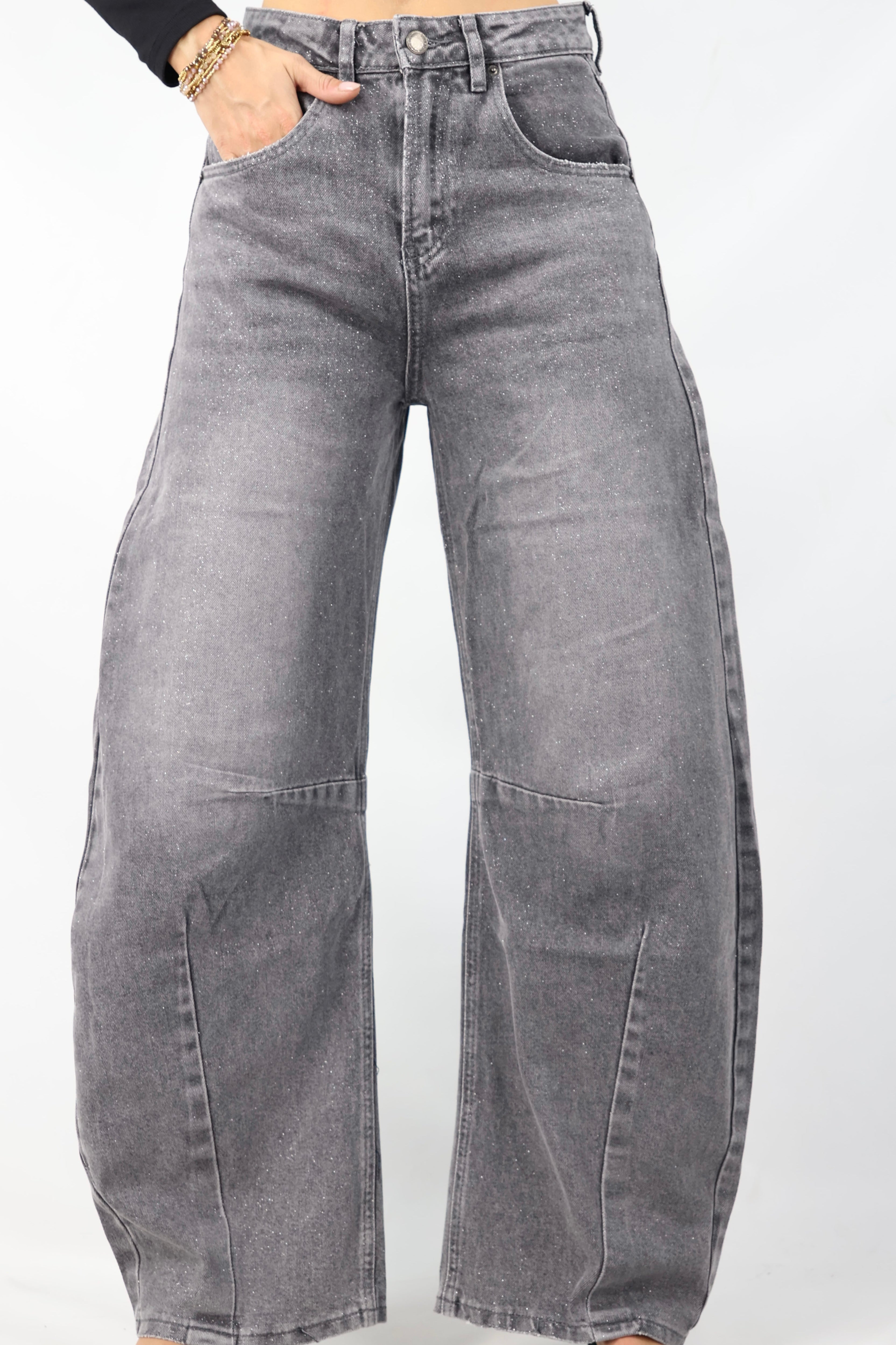 SeeSee Tall | Sparkle Balloon Jeans