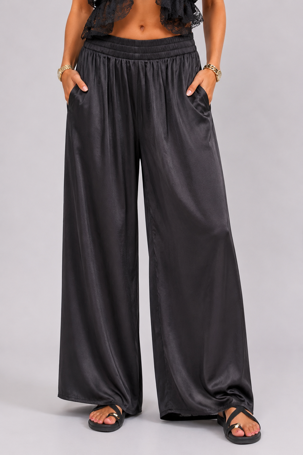 Satin | Wide Leg