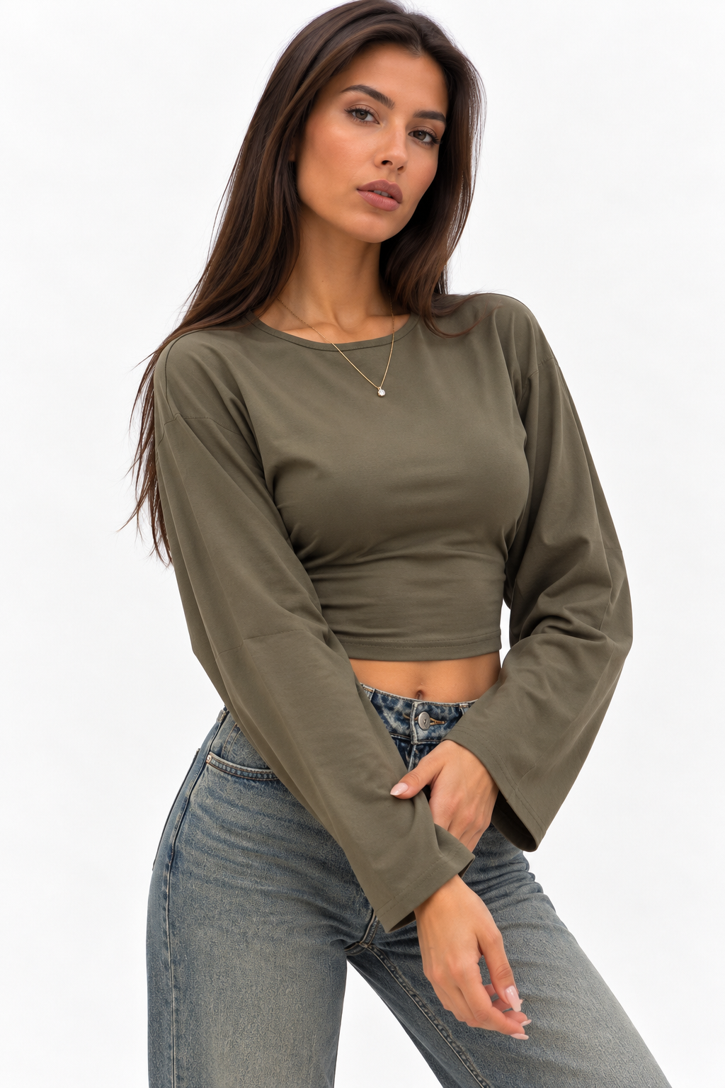 Longsleeve Lieve | Olive