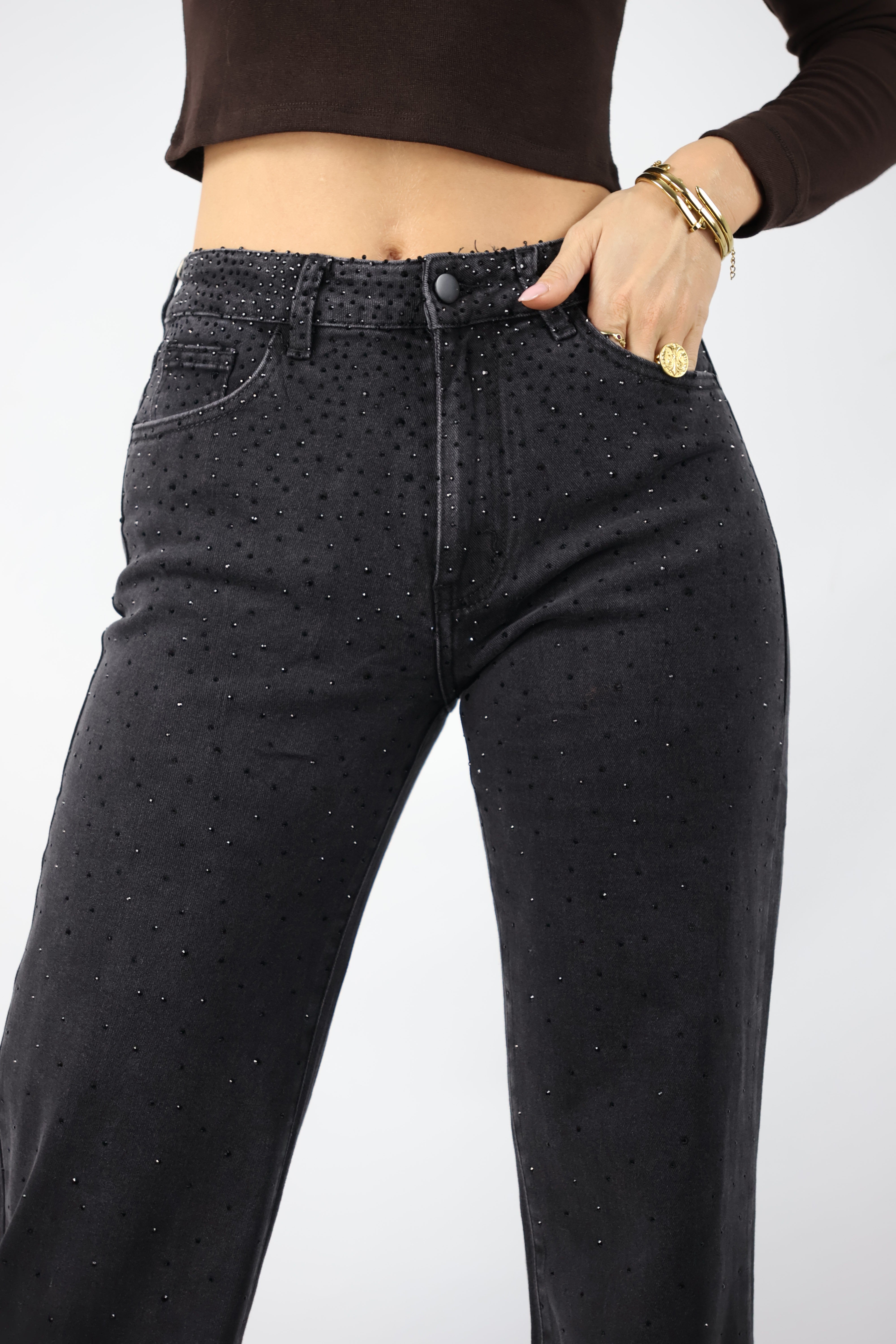 Redial Tall | Straight Fit Strass