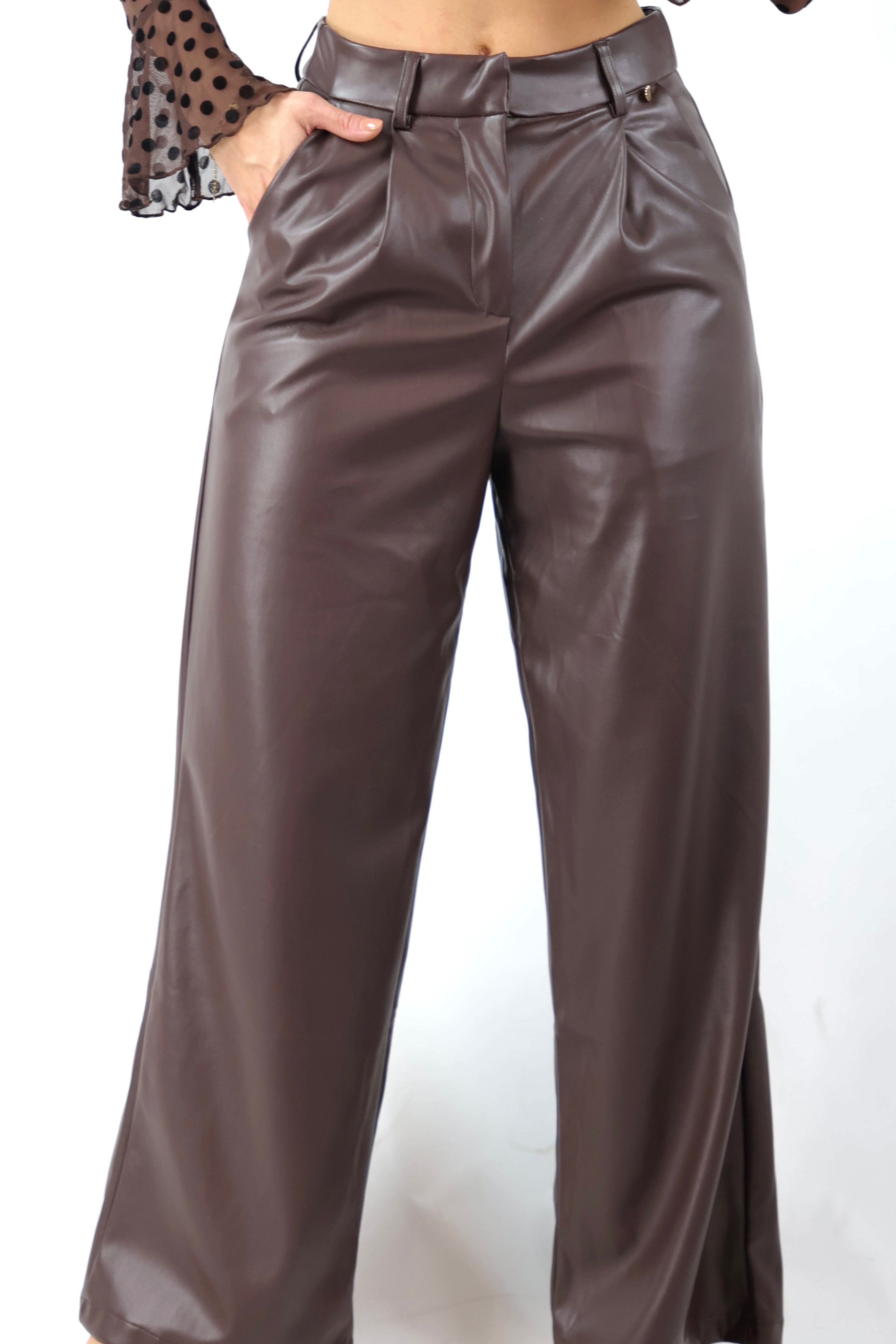 Leren Wide Leg | Ambika