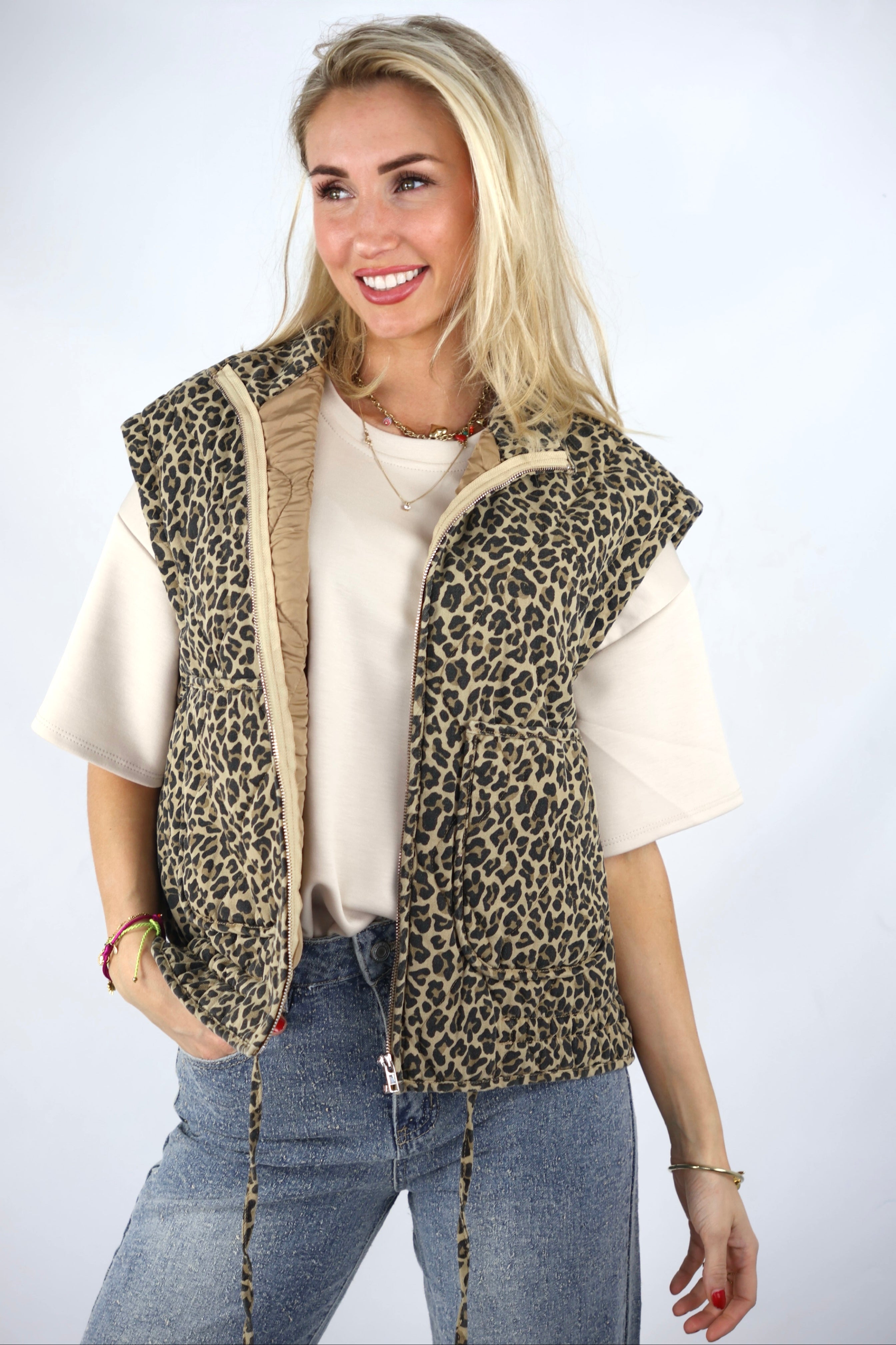 Leopard Gilet
