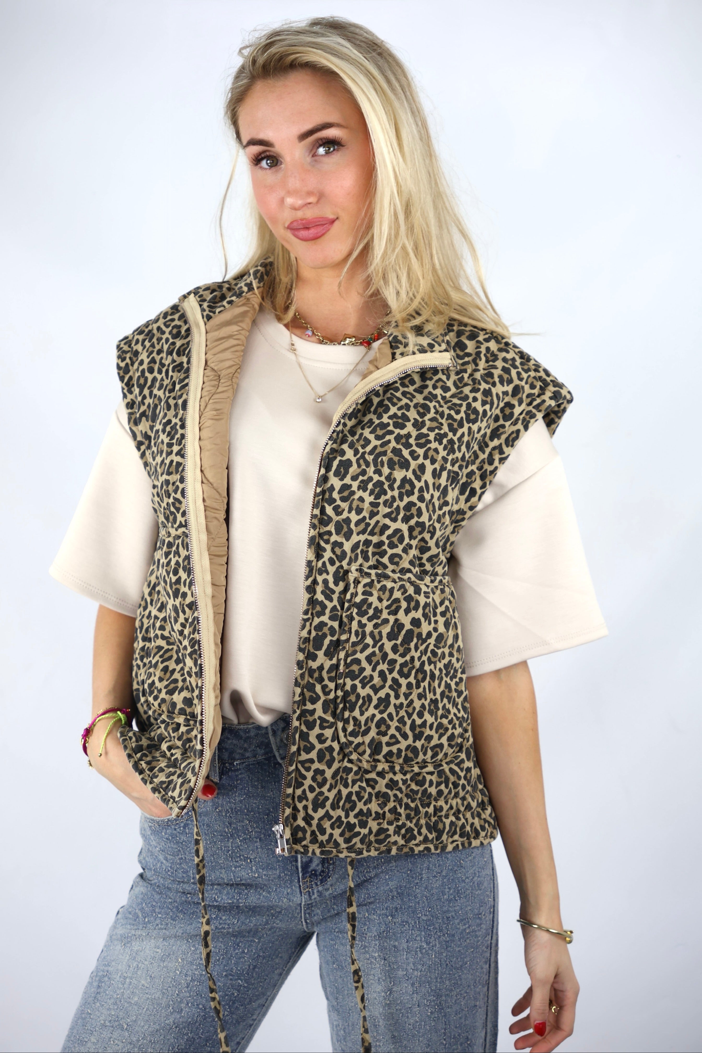 Leopard Gilet