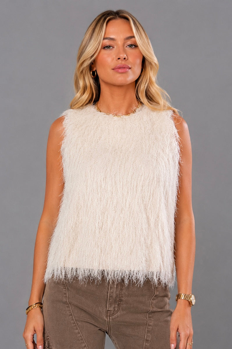 Top Fluffy | Crème