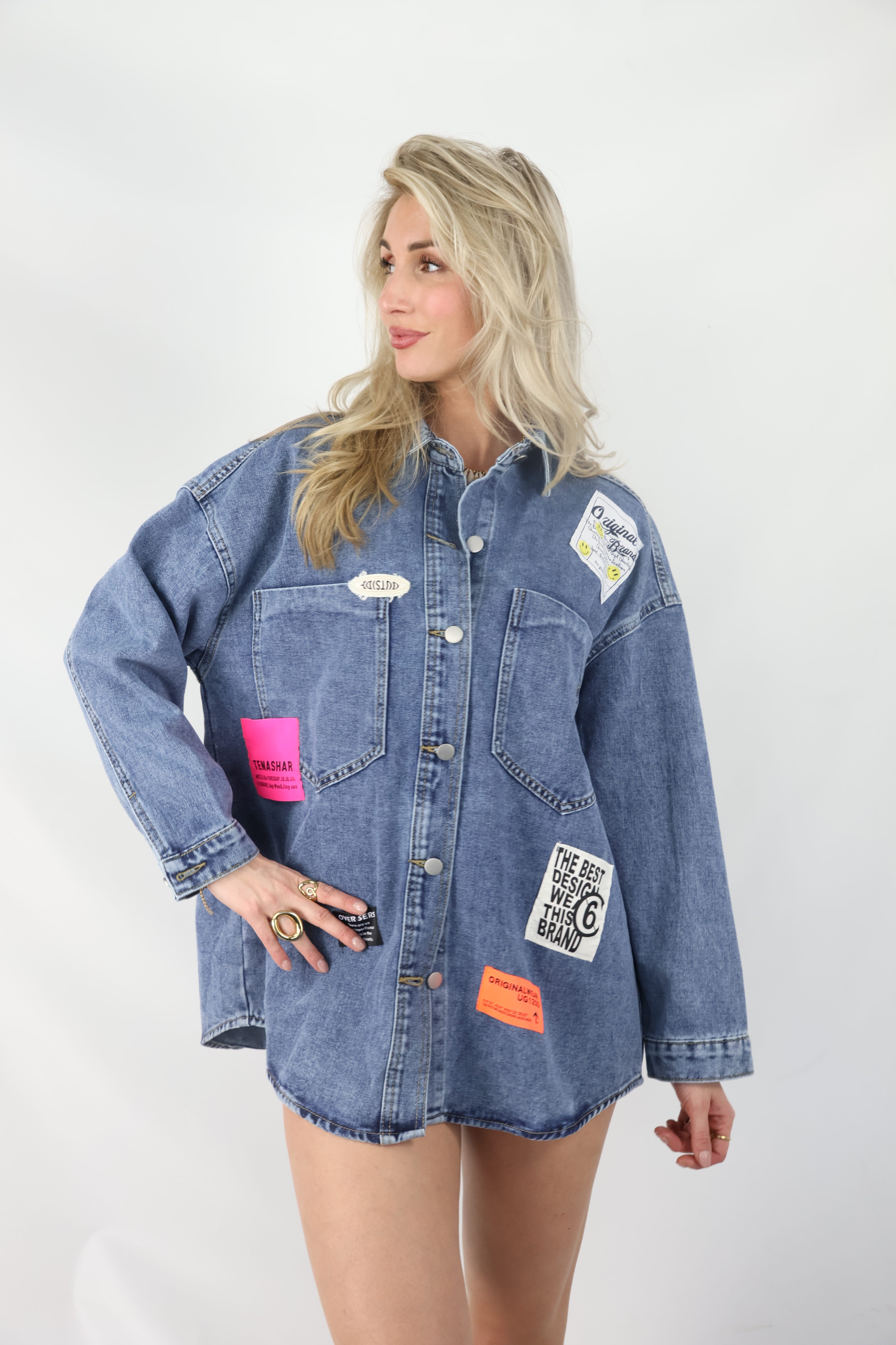 Oversized Denim Blouse | Nila