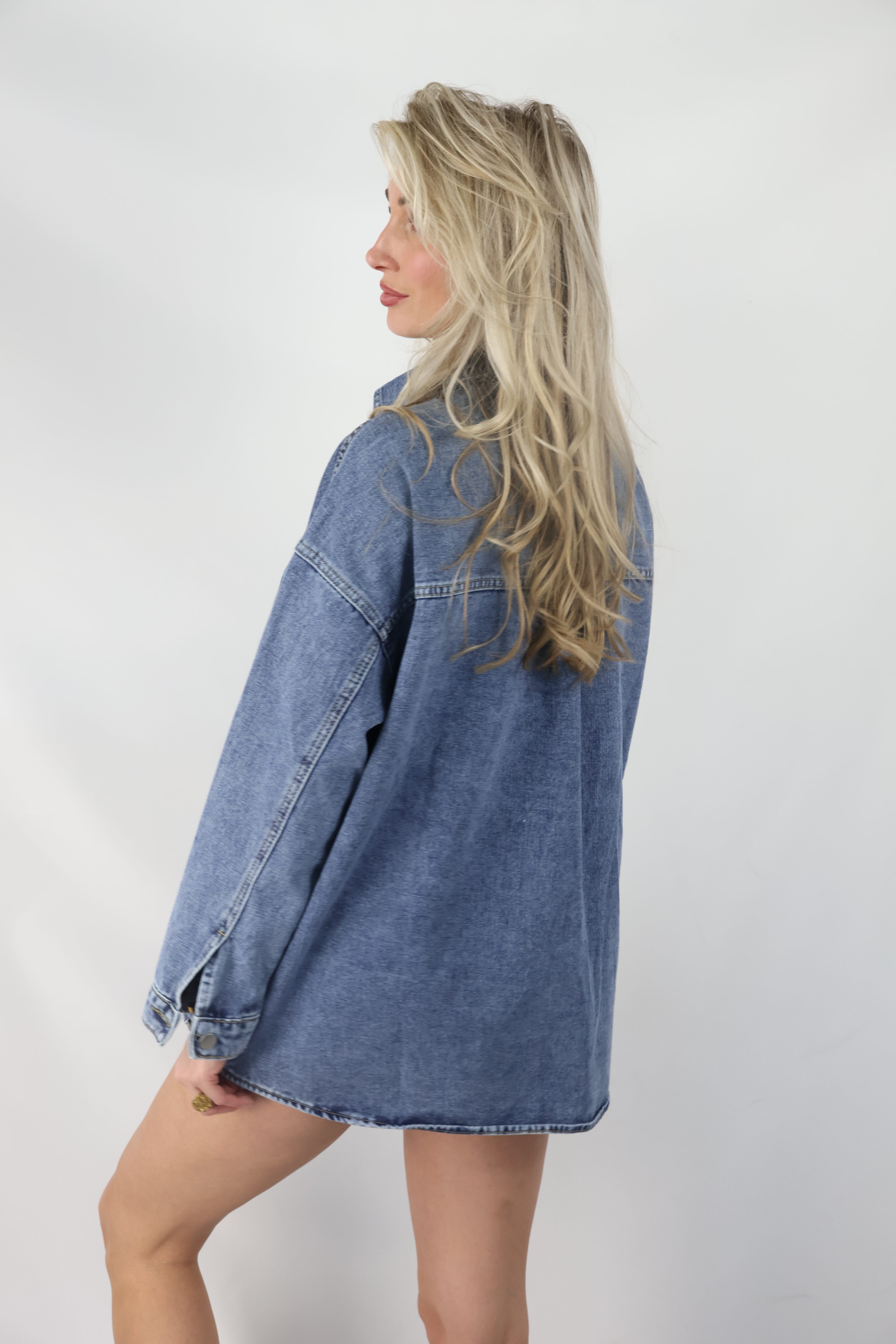 Oversized Denim Blouse | Nila
