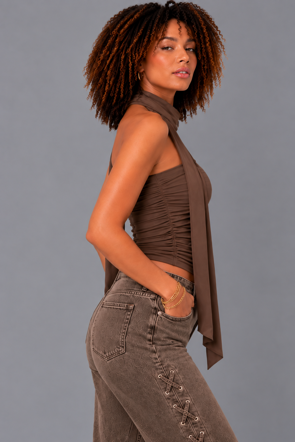 Strapless Top + Sjaal