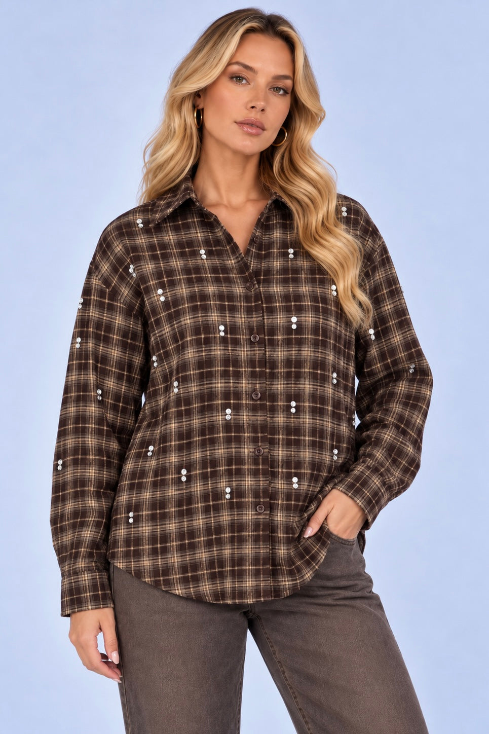 Blouse Brown | Spark