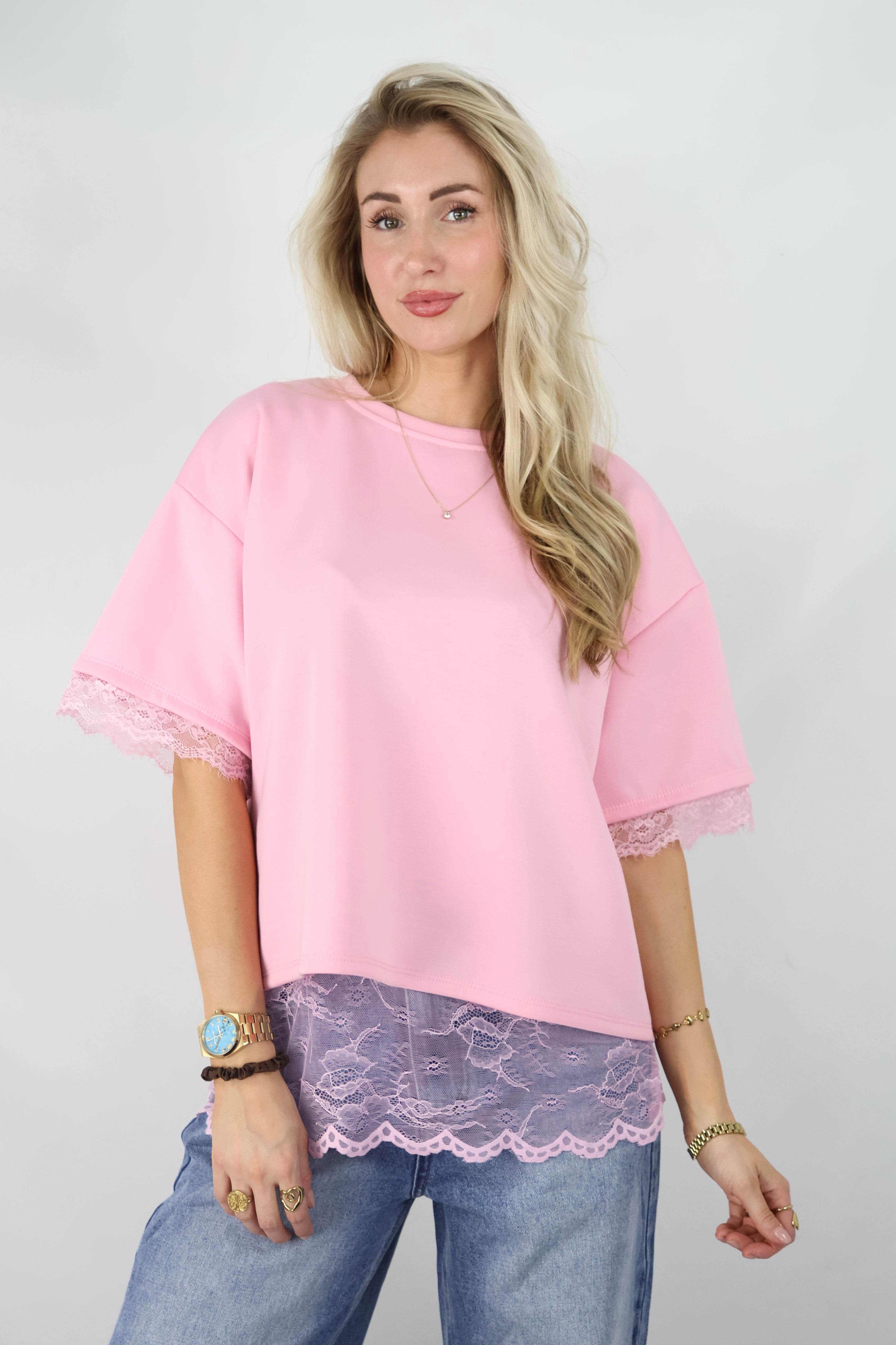 Oversized Tee | Lace