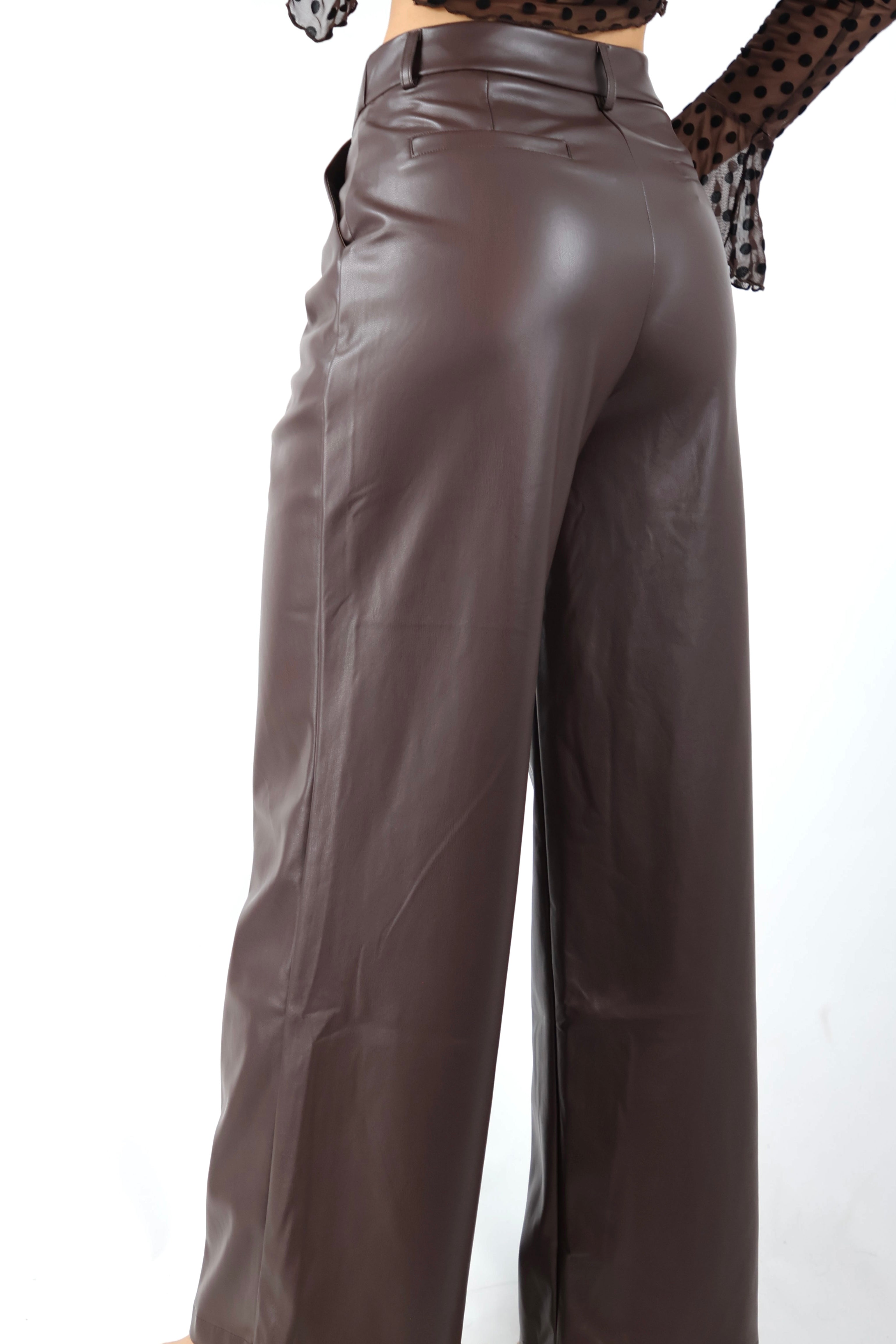 Leren Wide Leg | Ambika