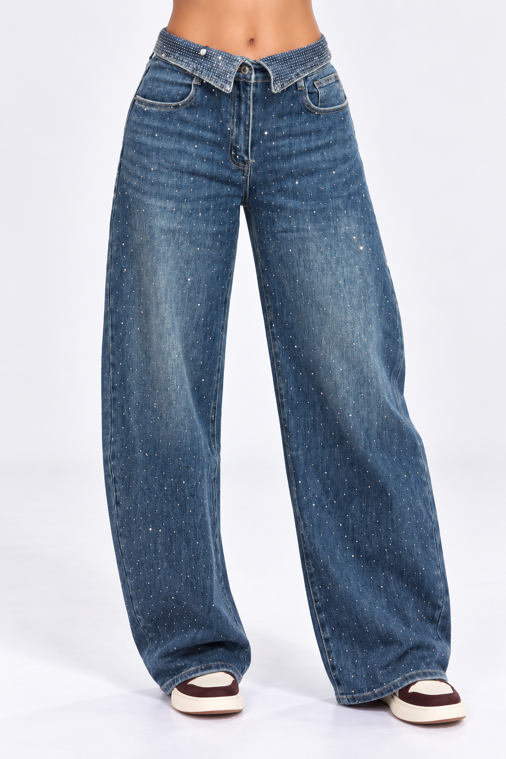Laulia Tall Barrel Jeans | Strass