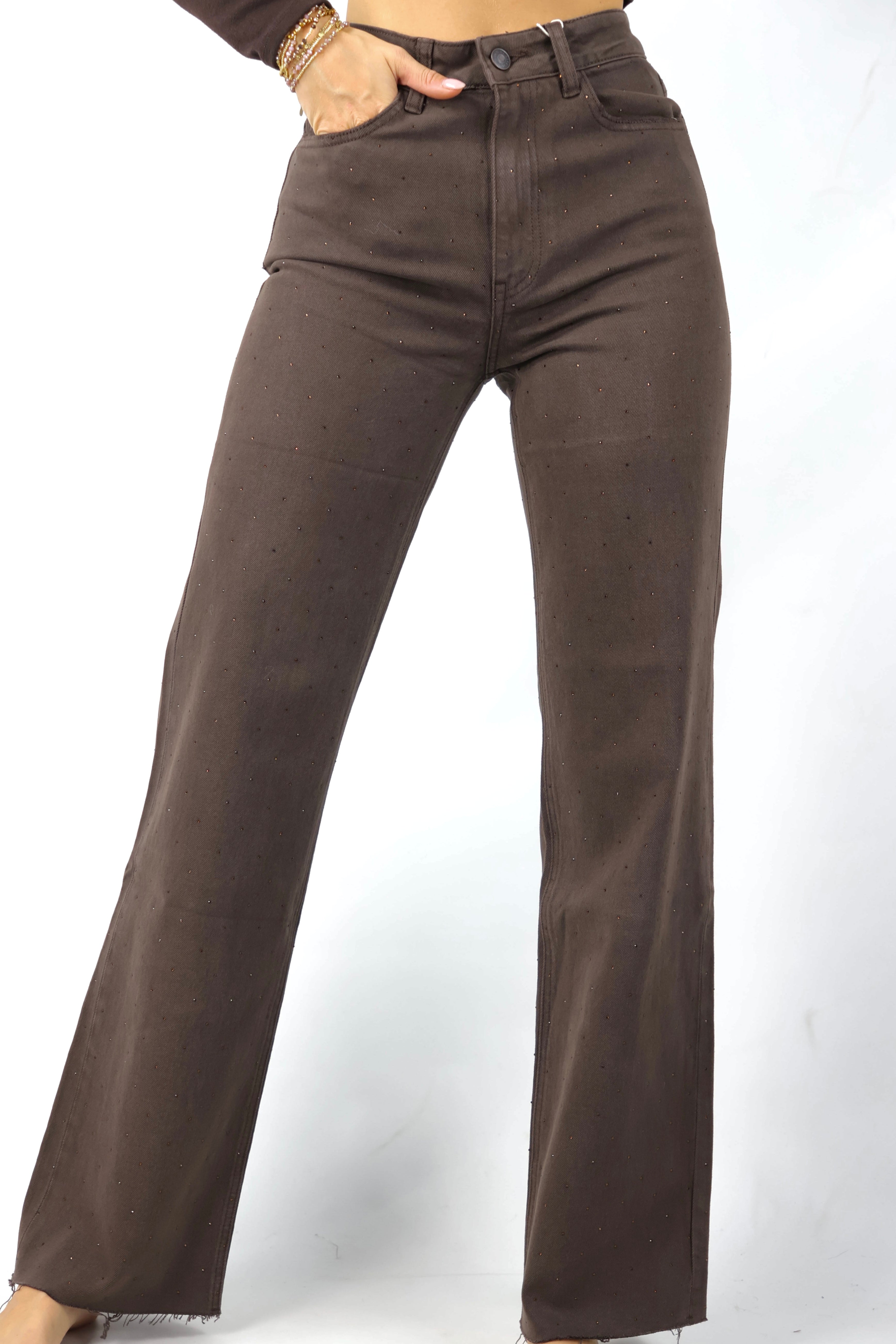 Queen Hearts Tall | Straight Fit Strass