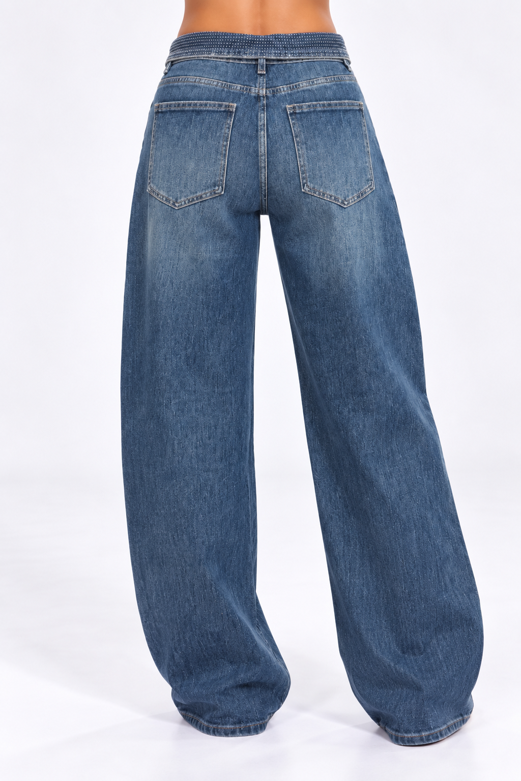 Laulia Tall Barrel Jeans | Strass