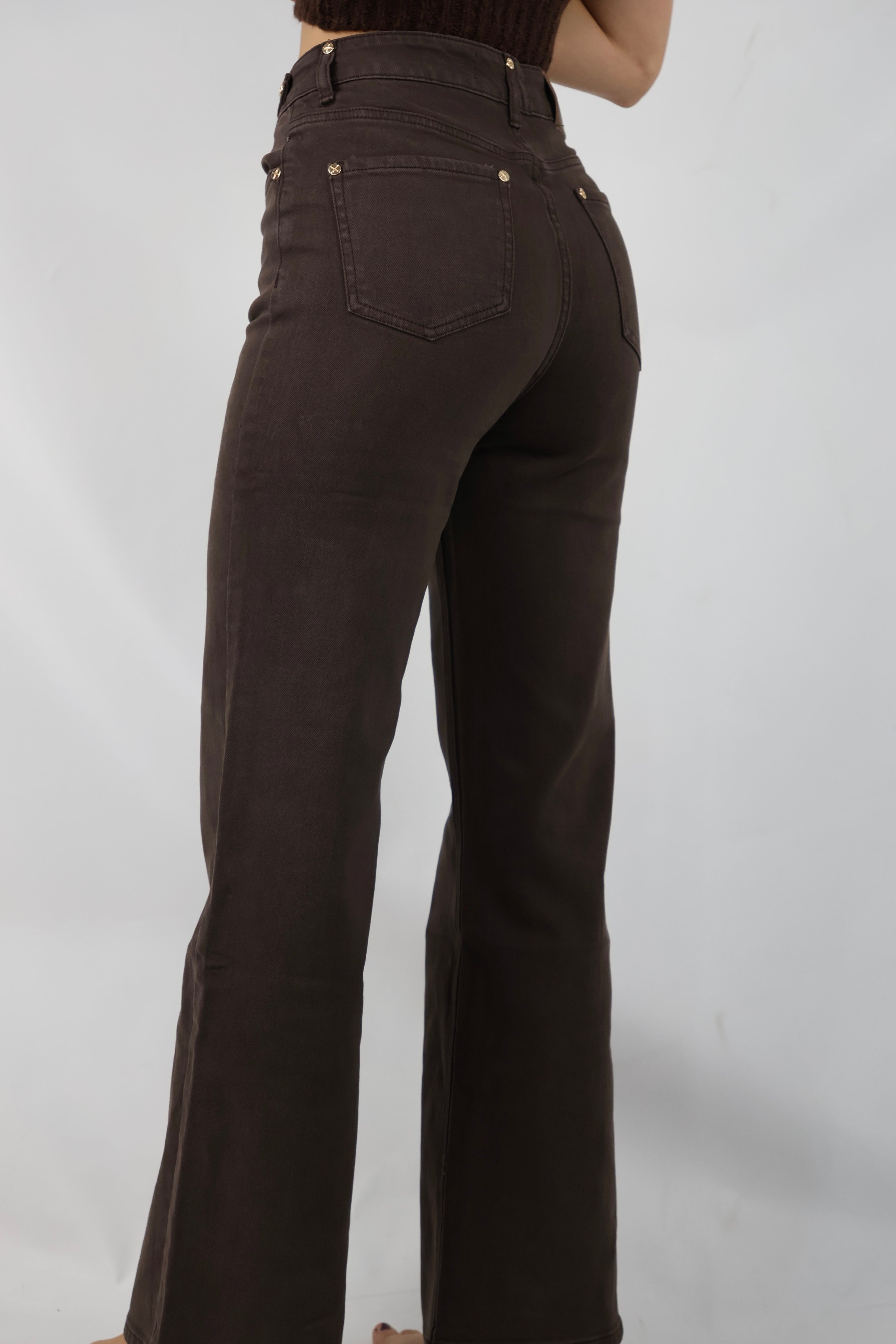 Queen Hearts | Wide Leg Brown