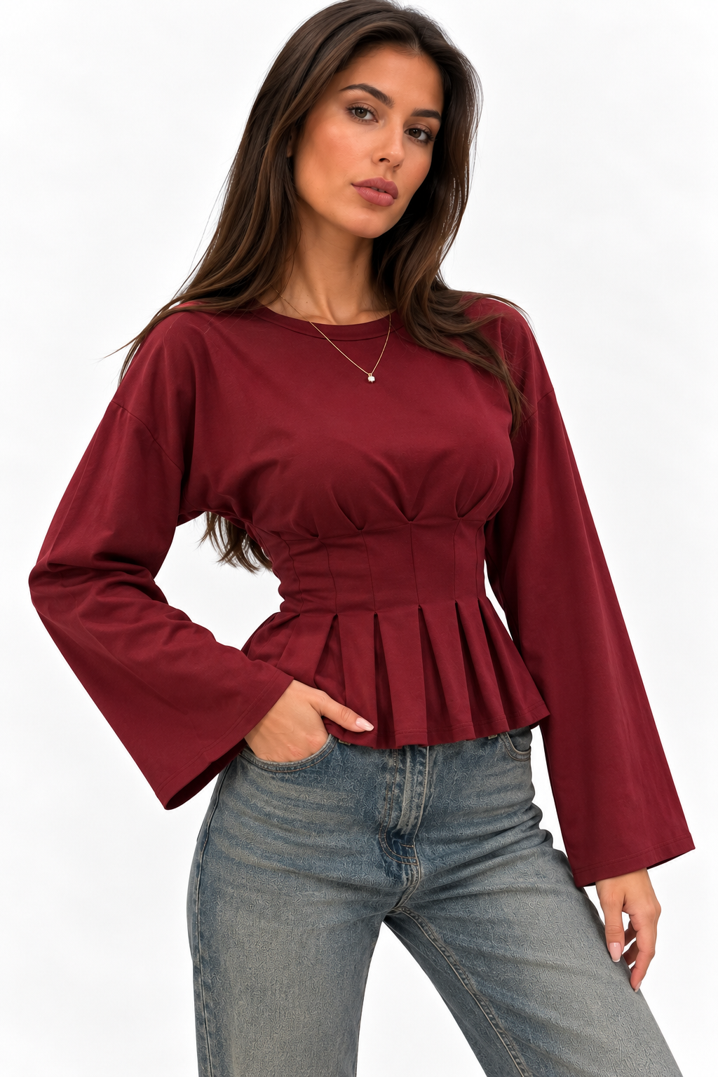 Longsleeve Ambika | Wide Red