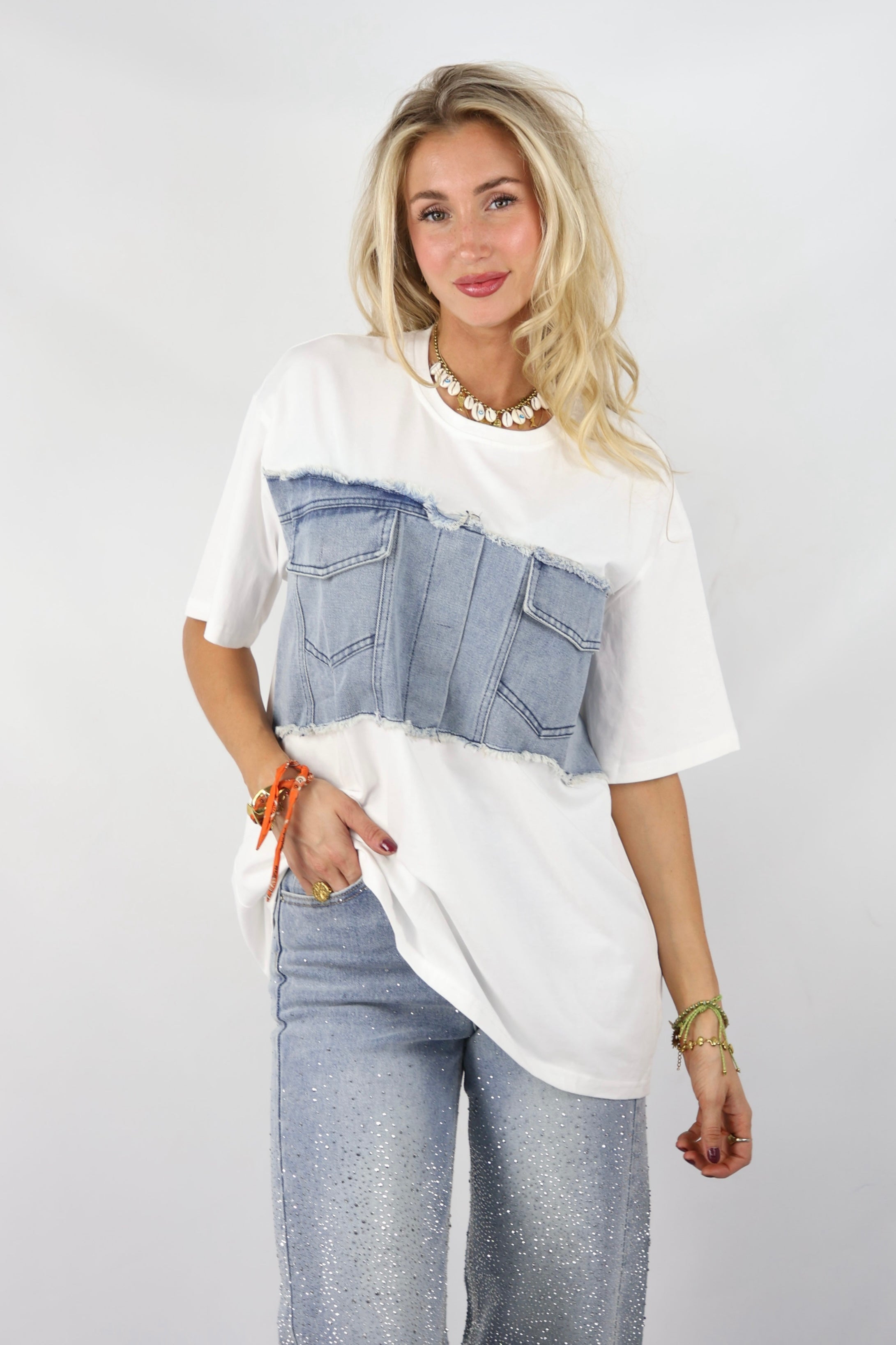 Oversized Tee | Denim