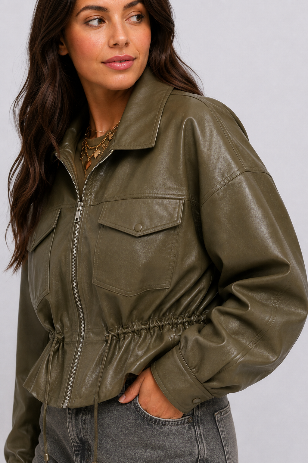 Leather Jack | Green