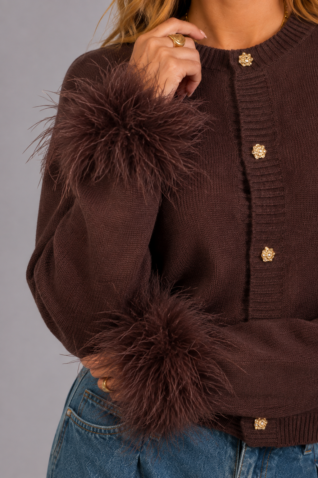 Vest Feather | Brown