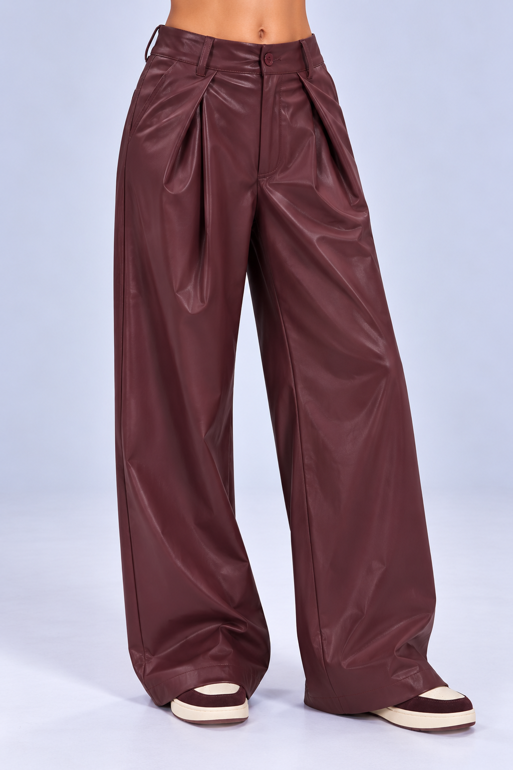 PU Leather | Wide Leg