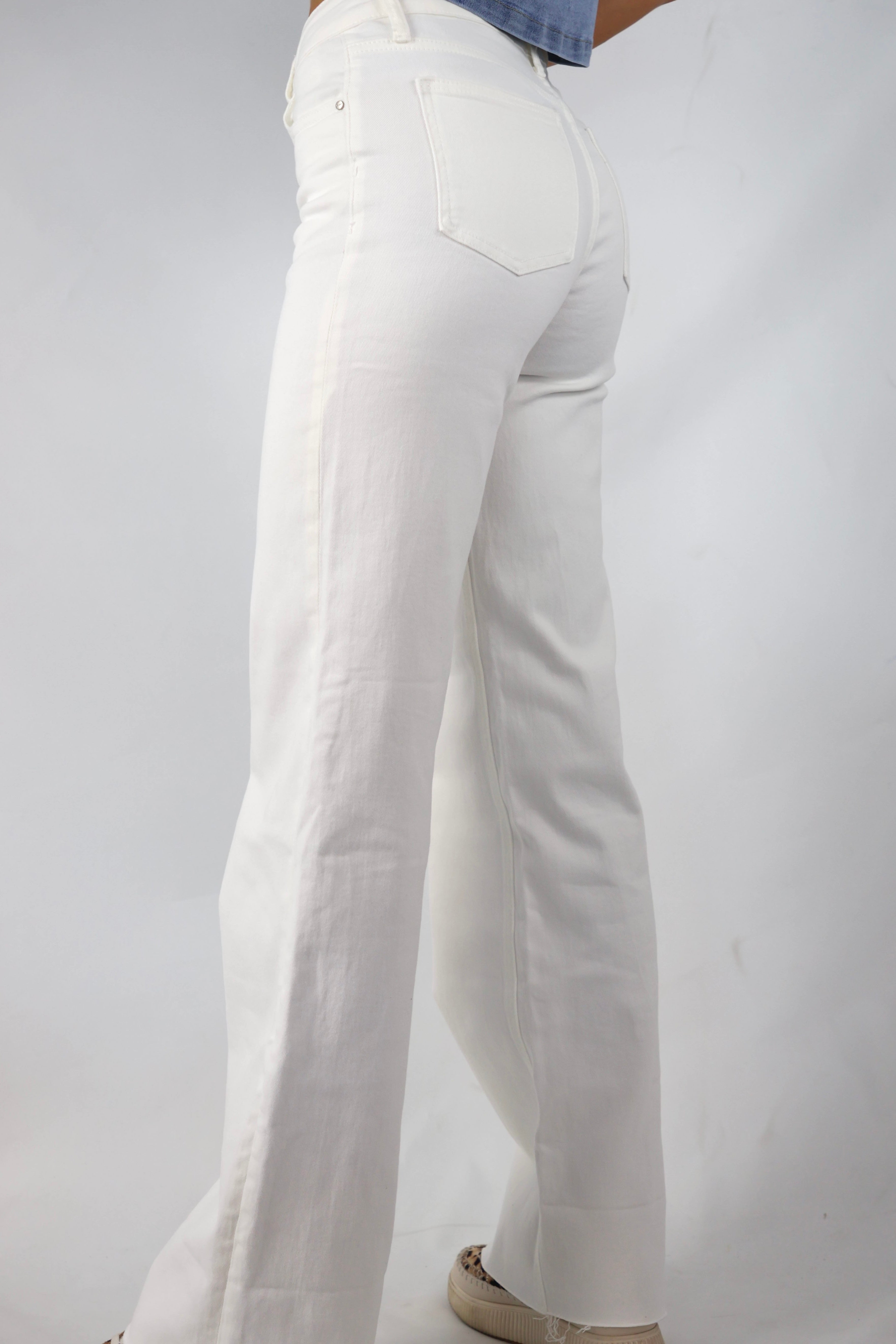 Tall Wide Leg Jeans | White