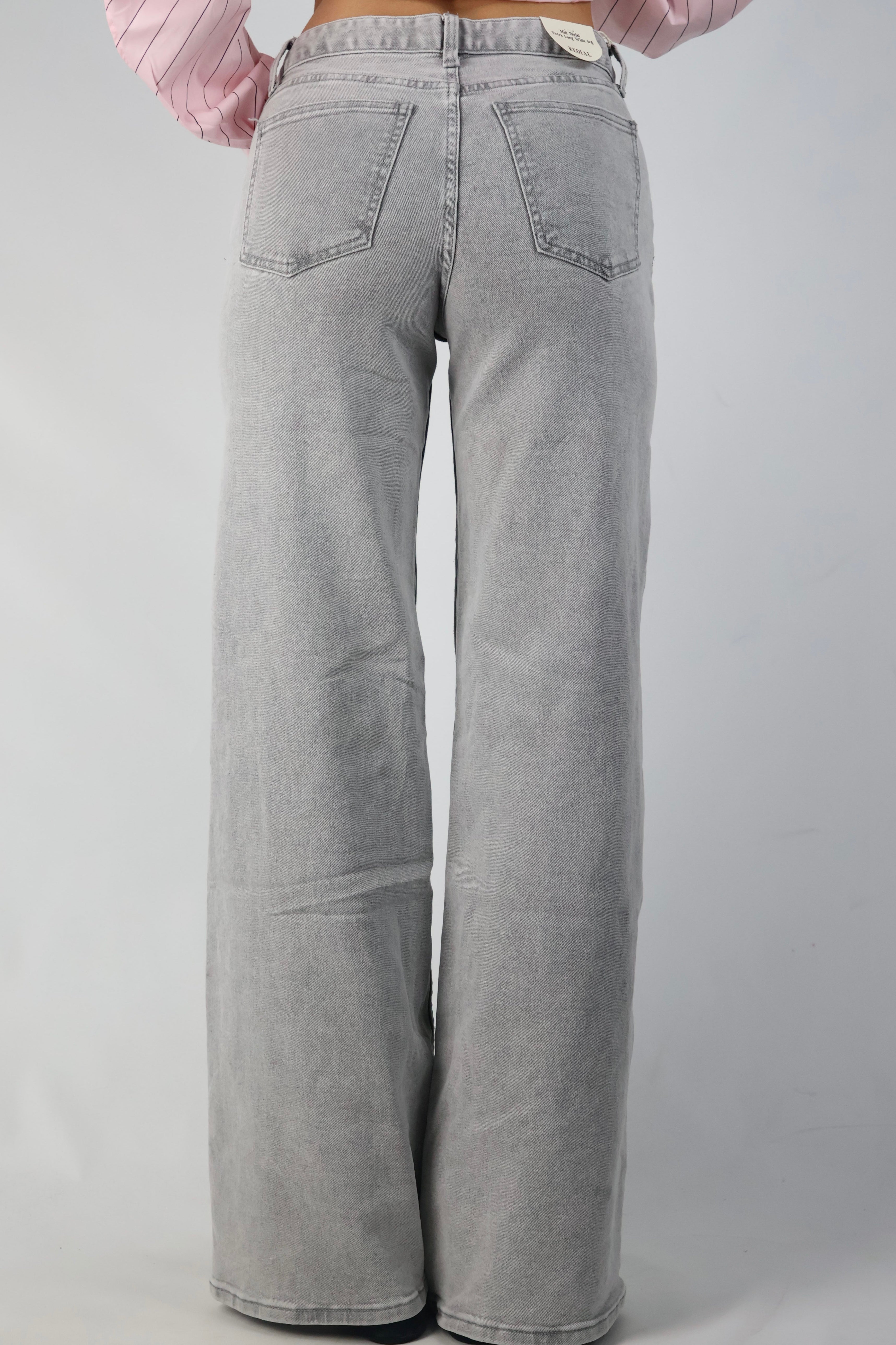 Redial | Tall Wide Leg Grey