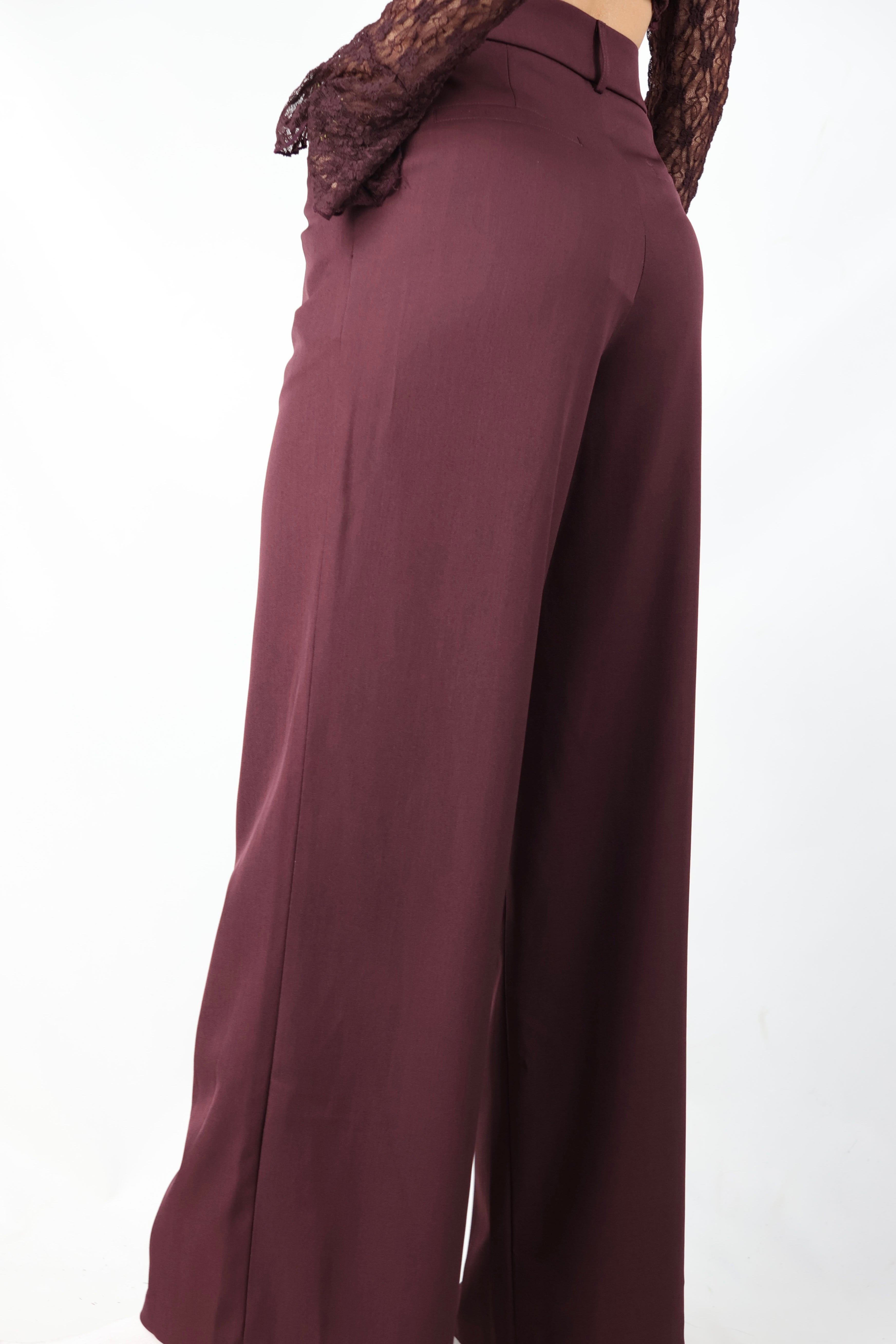 Wide Leg | Aubergine