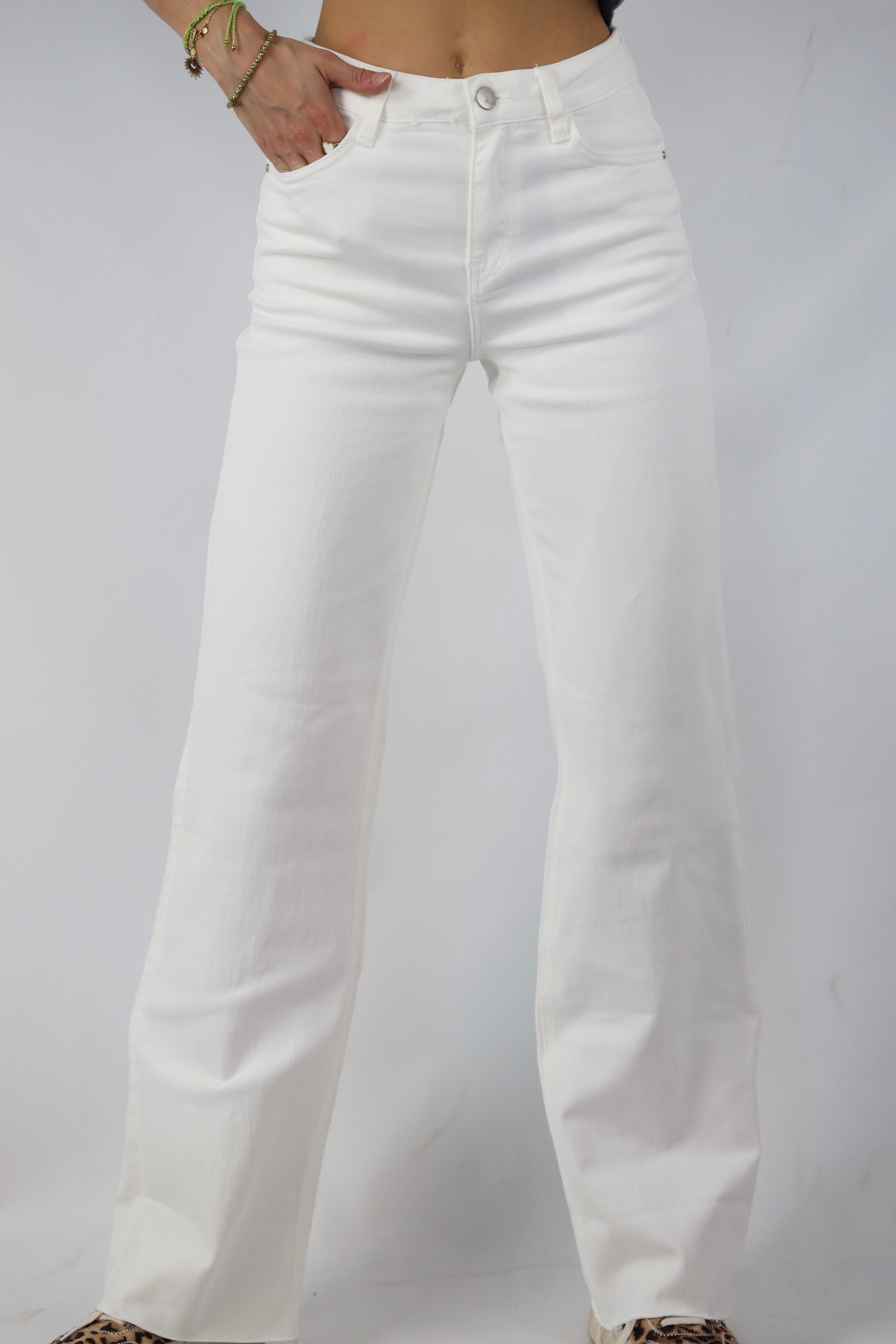 Tall Wide Leg Jeans | White
