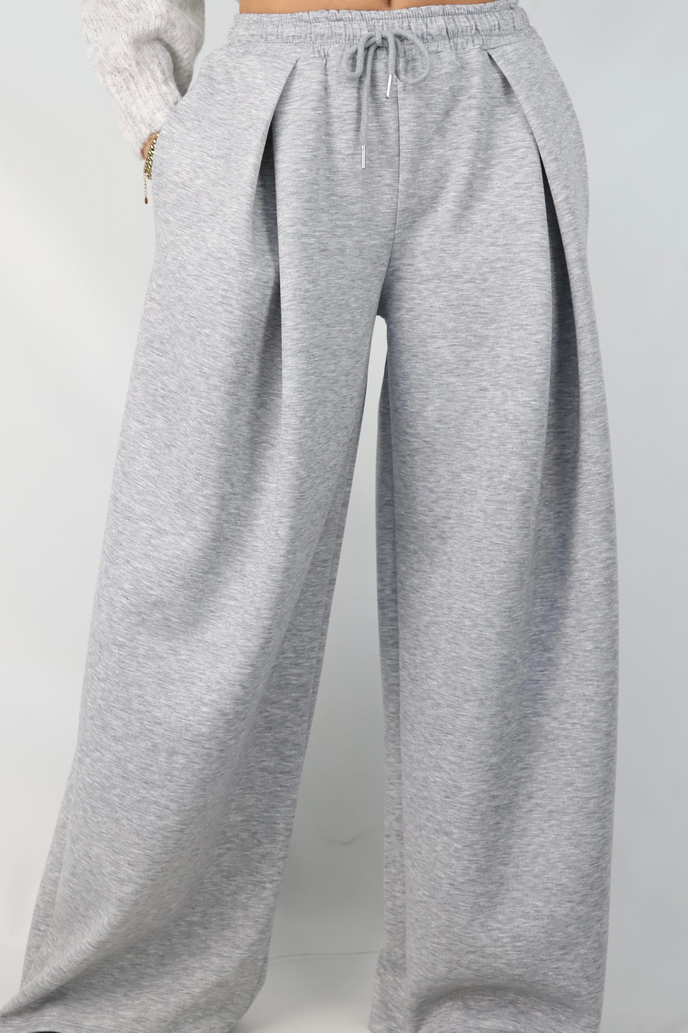 Wide Leg Jog | Grey