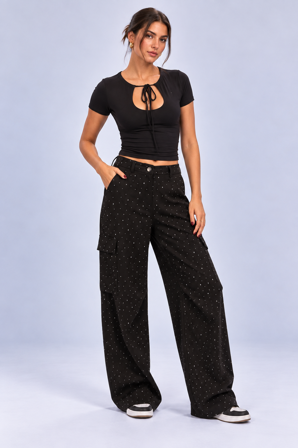 Cargo Pantalon | Strass