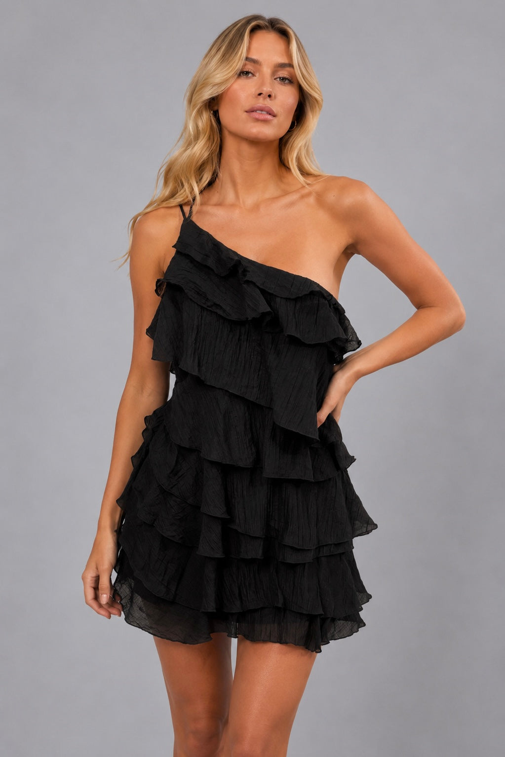 Ruffle Dress | Black