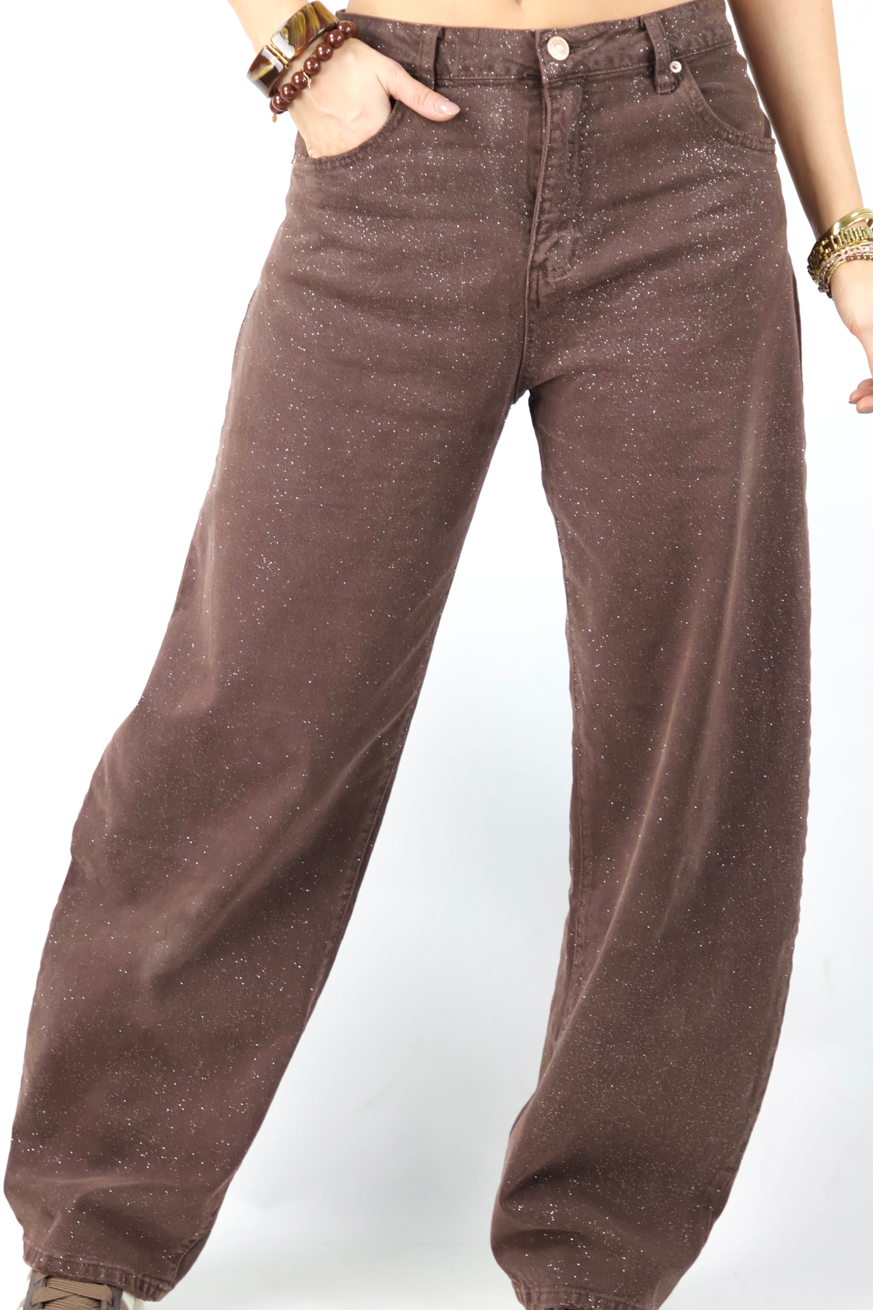 SeeSee Balloon Jeans Brown