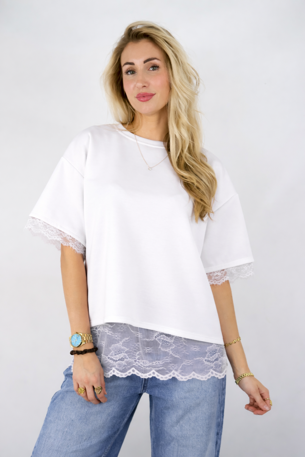 Oversized Tee | Lace