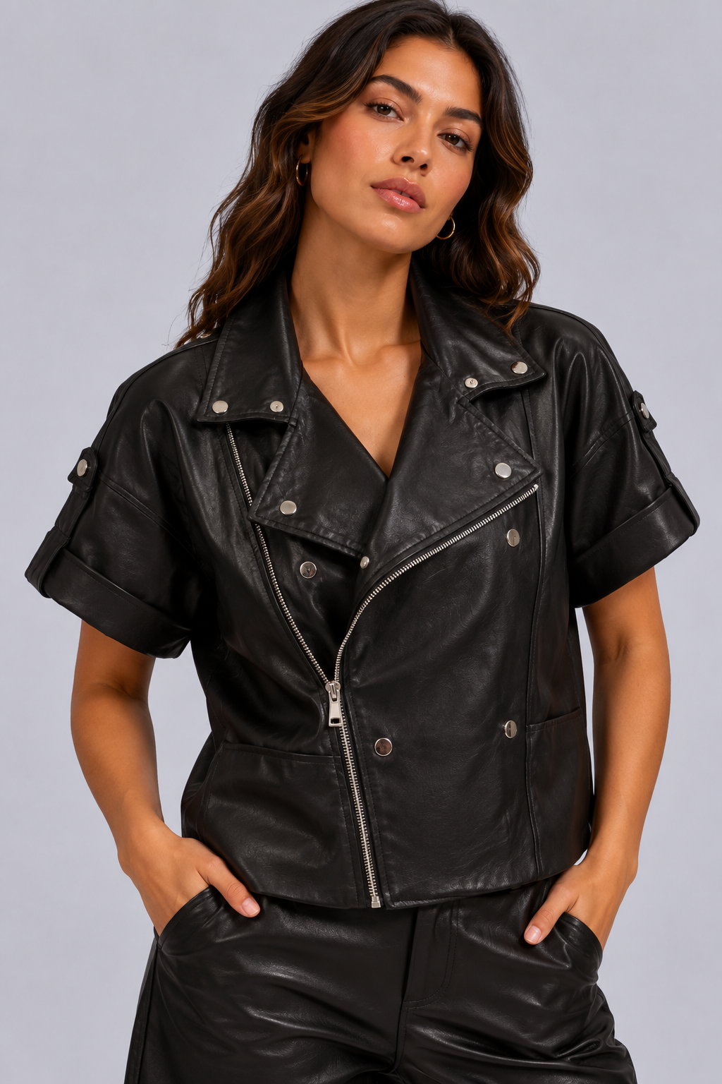 Leather Gilet | Ambika