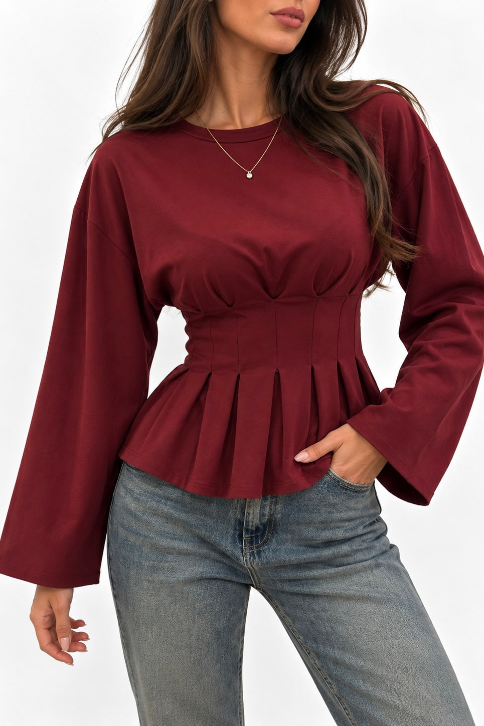 Longsleeve Ambika | Wide Red