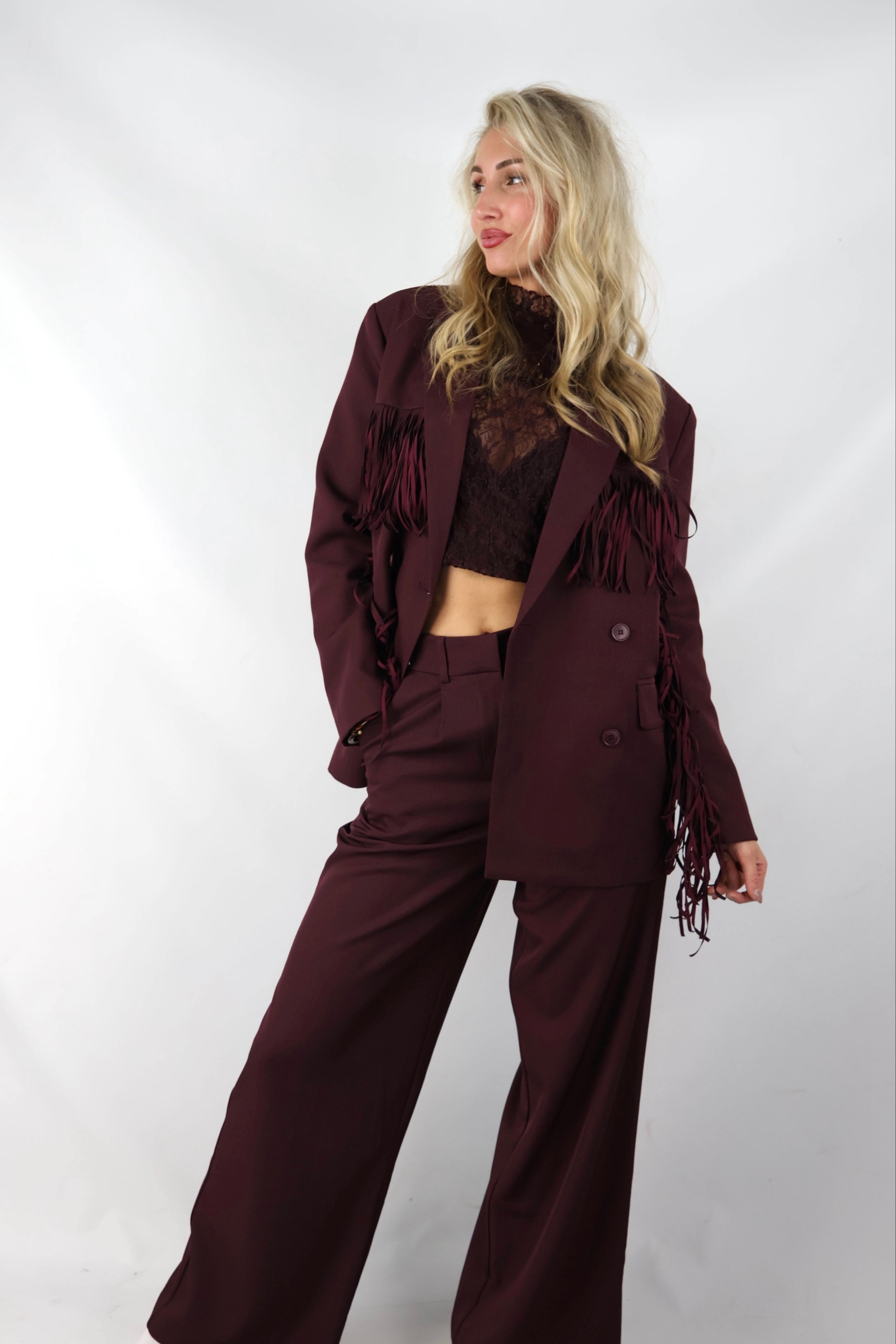 Wide Leg | Aubergine