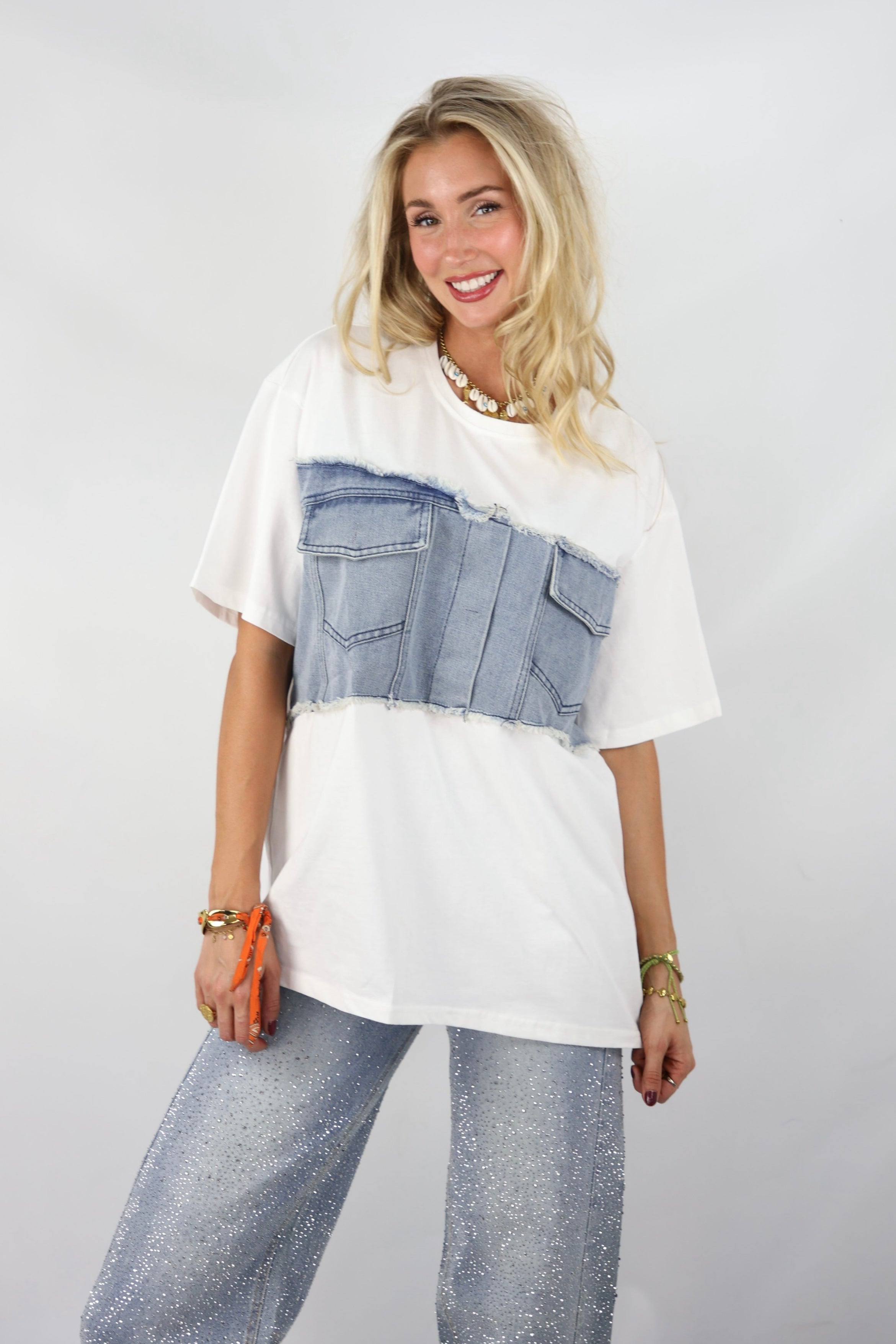 Oversized Tee | Denim