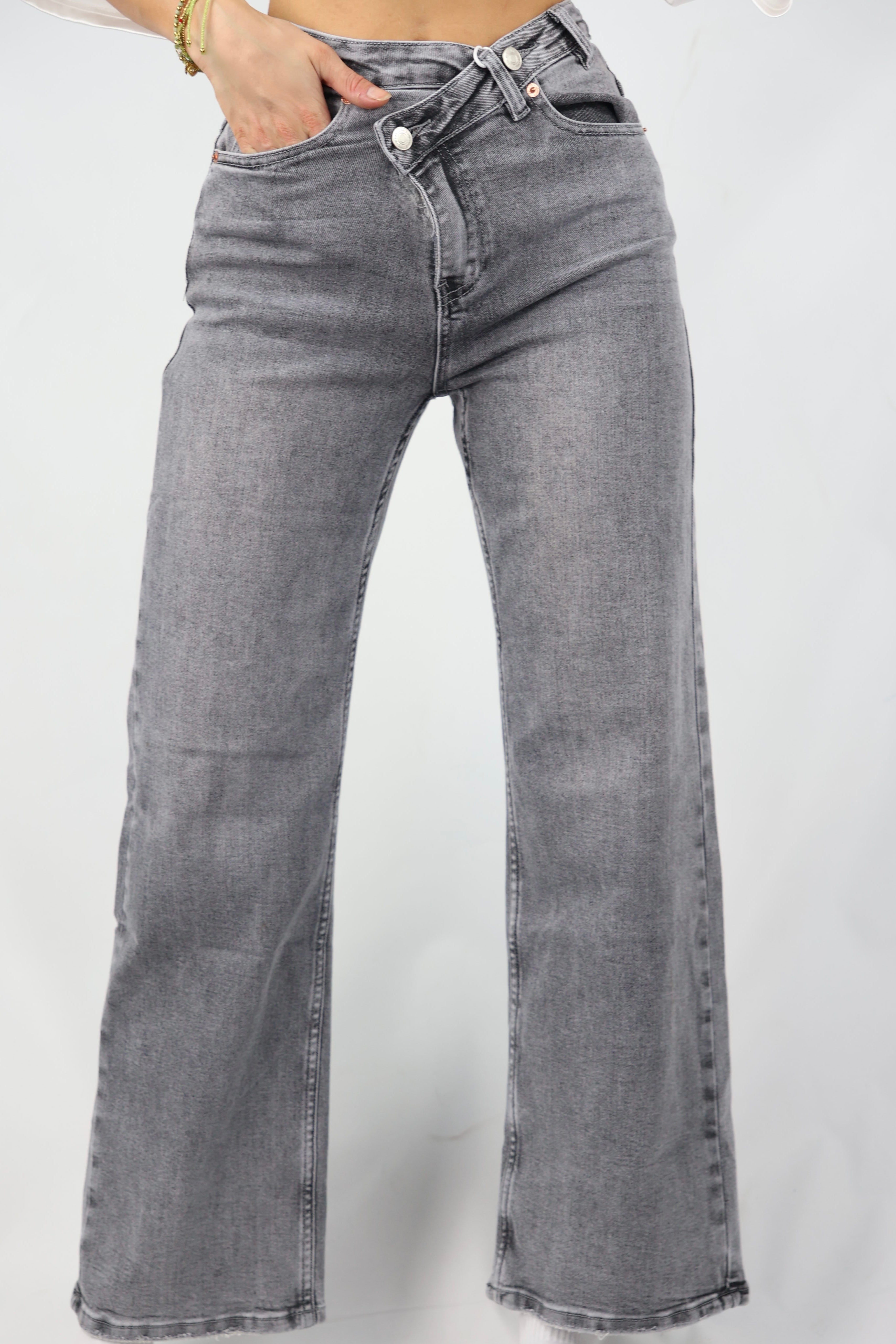 Miss Bon | Wide Leg Jeans