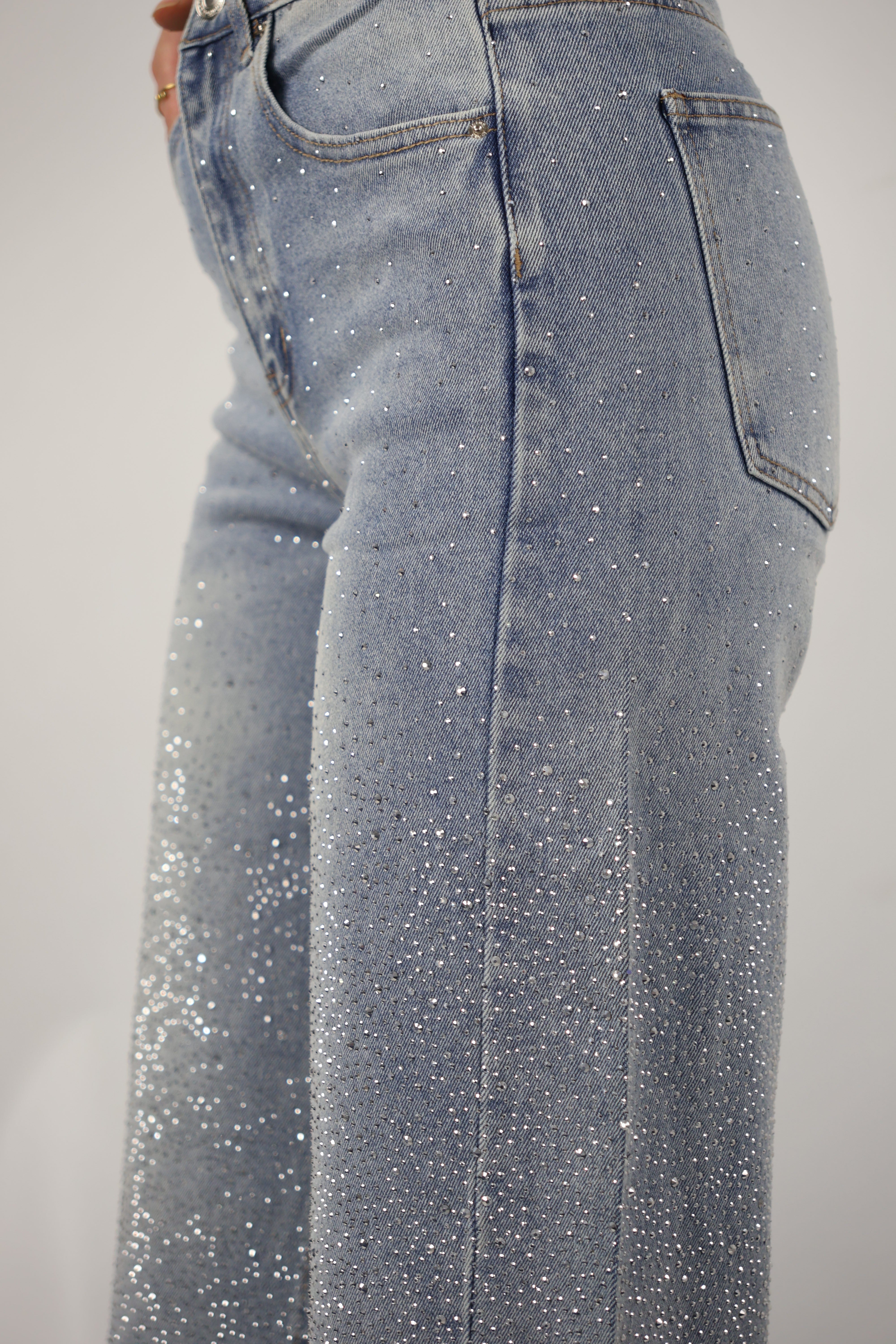 Monday | Straight Leg Jeans Strass