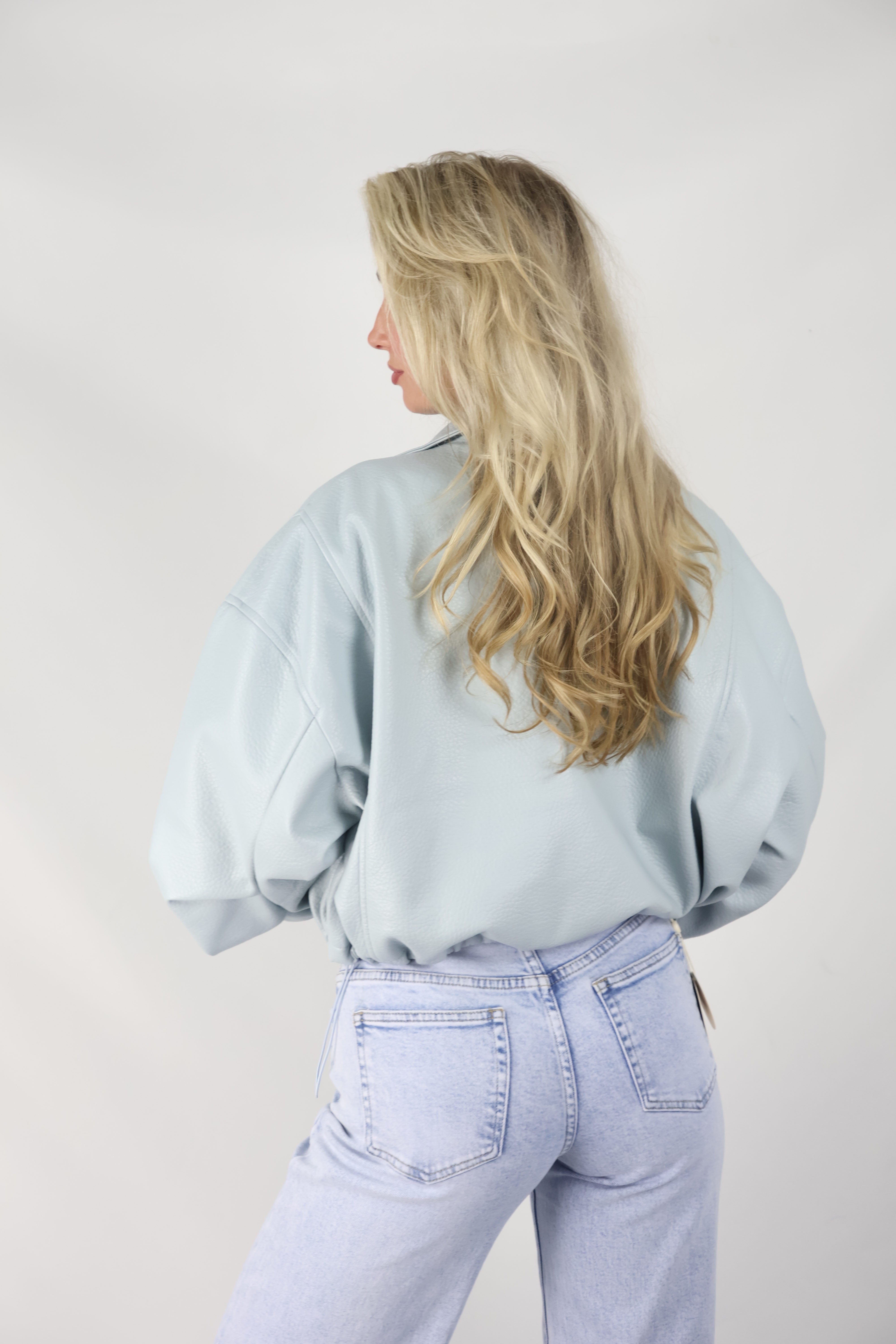 Leren Jack | Ice Blue